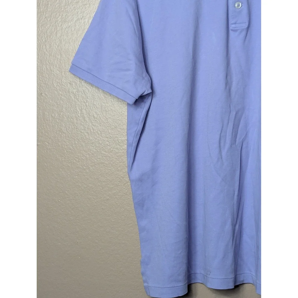 Polo Ralph Lauren Polo Shirt Mens L Purple Slim Fit Short Sleeve Pony Logo